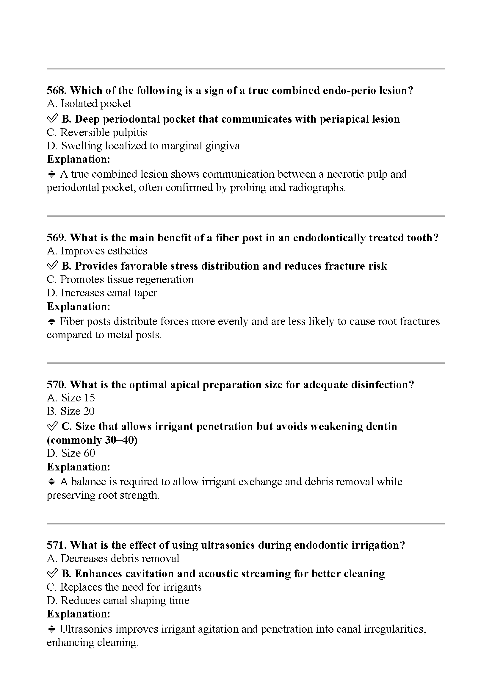 Sample dental assistant multiple choice exam questions with answers